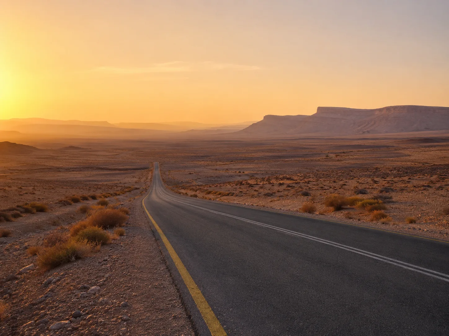 The Desert Highway drive from Amman south